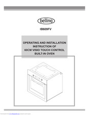 Belling IB609FV Operating And Installation Instruction