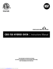 NSF CBO-750 HYBRID-R Instruction Manual