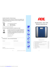 ADE BA 1201 Operating Instructions Manual
