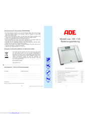ADE Livia Operating Instructions Manual