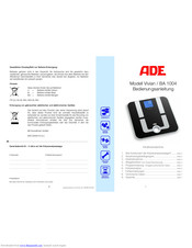 ADE BA 1004 Instruction Manual
