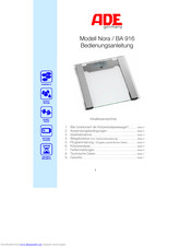 ADE Nora Instruction Manual