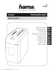 Hama M8CD Operating Instructions Manual