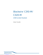 Plantronics Blackwire C310-M Manuals 