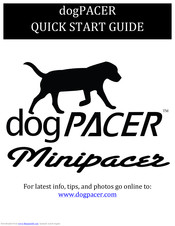 dogPacer minipacer Quick Start Manual