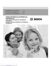 Bosch HCP36E51UC Installation Instructions Manual