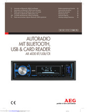 AEG AR 4030 BT/USB/CR Instruction Manual