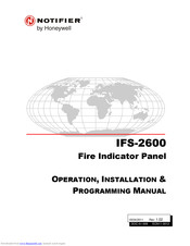 Notifier IFS-2600 Operation, Installation, And Maintenance Manual