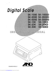 A&D SK-2000K Instruction Manual