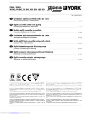 York DBK/DBO-100 BG Operating And Maintenance Instructions Manual
