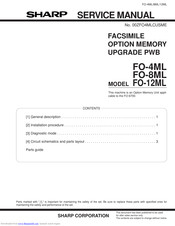 Sharp FO-12ML Service Manual