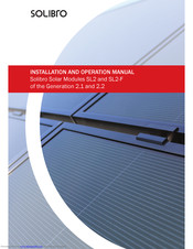 Solibro SL2 Installation And Operation Manual