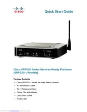 Cisco Small Business SRP520-U Quick Start Manual