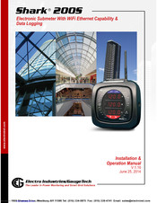 Electro Industries Shark 200S Installation & Operator's Manual