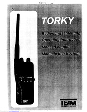 ITAM TORKY Operating Instructions Manual