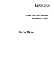 Lexmark S800 Series Service Manual