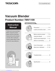 Tescom TMV1500SEA Instruction Manual