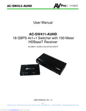 AVProConnect AC-SW411-AUHD User Manual