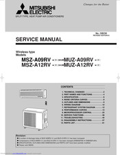 Mitsubishi Electric MUZ-A09RV Service Manual
