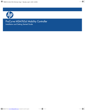 Hp ProCurve MSM765zl Installation And Getting Started Manual