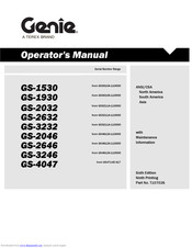 Genie GS-3246 Operator's Manual