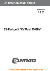 Conrad CV Mobil 4200 FM Operation Instruction Manual