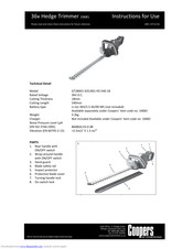 Coopers GT28001-4/ELR01-R3-540-18 Instructions For Use Manual
