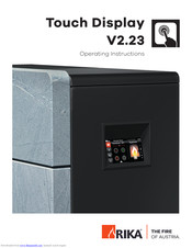 RIKA V2.23 Operating Instructions Manual