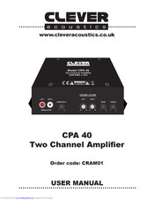 Clever Acoustics CPA 40 User Manual