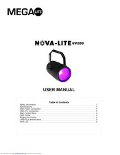 Mega Lite Nova-Lite UV200 User Manual