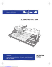 Mastercraft 055-6740-2 Instruction Manual
