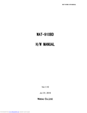 Watec WAT-910BD Hardware Manual