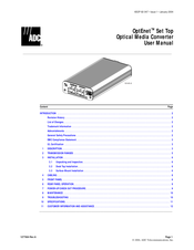 ADC OptEnet User Manual