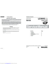 Philips LC4043 Service Manual