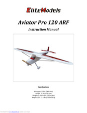 Elite Models aviator pro 120 Instruction Manual
