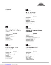 Hotpoint Ariston UPSI Series Operating Instructions Manual