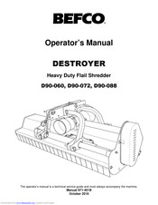 BEFCO D90-072 Operator's Manual