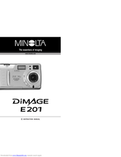 Minolta DiMAGE E201 Instruction Manual