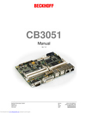Beckhoff CB3051 Manual