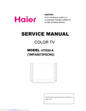 Haier HTR20-A Service Manual