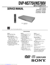 Sony DVP-NS775V Service Manual