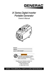 Generac Power Systems iX Series Owner's Manual