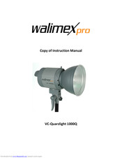 WalimeXPro VC-1000Q Instruction Manual