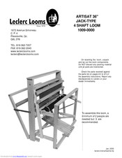 Leclerc Looms 1009-0000 Assembly Instructions Manual