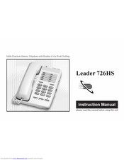 Leader 726HS Instruction Manual