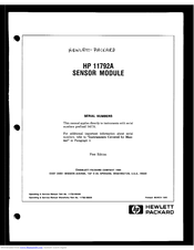 HP 11792A Manual