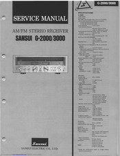 Sansui G-3000 Service Manual