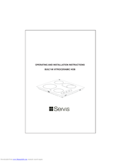 SERVIS GC66Y03C11 Operating And Installation Instruction