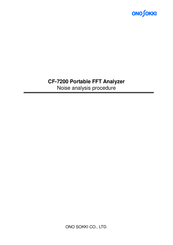 ONOSOKKI CF-7200 Procedures Manual