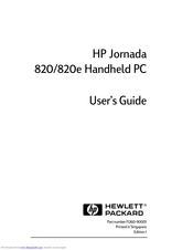 HP Jornada 820e User Manual